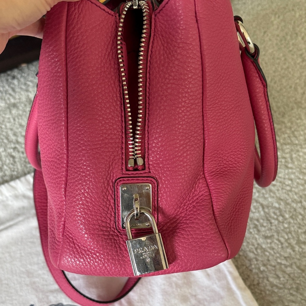 Prada Fuchsia Leather Satchel - Picture 5 of 16